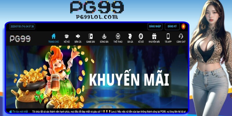 Giới thiệu mục khuyến mãi hot tại PG99